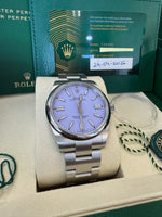 Load image into Gallery viewer, Rolex Oyster Perpetual 41mm 2026 Lavender Dial 134300