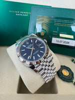 Load image into Gallery viewer, Rolex Datejust 41mm 126334 2026 Blue Index Dial Jubilee