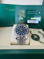 Load image into Gallery viewer, Rolex Datejust 41mm 126334 2026 Blue Index Dial Jubilee