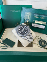 Load image into Gallery viewer, Rolex GMT-Master II "Bruce Wayne" 2026 126710GRNR Jubilee New Wood Card