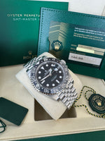 Load image into Gallery viewer, Rolex GMT-Master II "Bruce Wayne" 2026 126710GRNR Jubilee New Wood Card