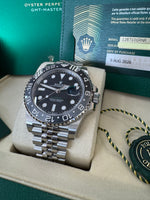 Load image into Gallery viewer, Rolex GMT-Master II "Bruce Wayne" 2026 126710GRNR Jubilee New Wood Card