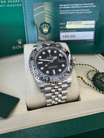 Load image into Gallery viewer, Rolex GMT-Master II "Bruce Wayne" 2026 126710GRNR Jubilee New Wood Card