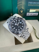 Load image into Gallery viewer, Rolex GMT-Master II "Bruce Wayne" 2026 126710GRNR Jubilee New Wood Card