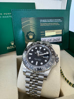 Load image into Gallery viewer, Rolex GMT-Master II "Bruce Wayne" 2026 126710GRNR Jubilee New Wood Card