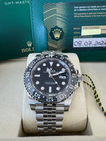 Load image into Gallery viewer, Rolex GMT-Master II "Bruce Wayne" 2026 126710GRNR Jubilee New Wood Card