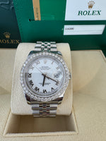 Load image into Gallery viewer, Rolex Datejust 36mm 116200 2016 White Roman Dial Jubilee