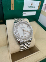 Load image into Gallery viewer, Rolex Datejust 36mm 116200 2016 White Roman Dial Jubilee