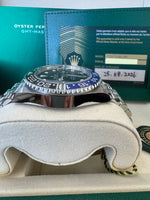 Load image into Gallery viewer, Rolex GMT-Master II "BatGirl" 2026 126710BLNR Jubilee WoodCard