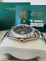 Load image into Gallery viewer, Rolex Datejust 41 Black Wimbeldon Dial 126333 2025 Oyster