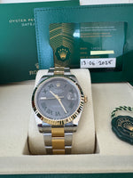 Load image into Gallery viewer, Rolex Datejust 41 Black Wimbeldon Dial 126333 2025 Oyster