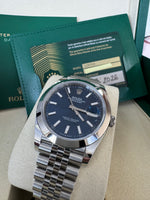 Load image into Gallery viewer, Rolex Datejust 41mm 126300 2026 Blue Index Jubilee