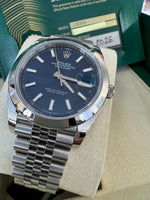 Load image into Gallery viewer, Rolex Datejust 41mm 126300 2026 Blue Index Jubilee