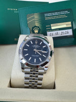 Load image into Gallery viewer, Rolex Datejust 41mm 126300 2026 Blue Index Jubilee