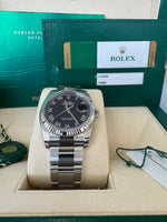 Load image into Gallery viewer, Rolex Datejust 36mm 116234 2020 Black Roman Dial Oyster
