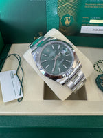 Load image into Gallery viewer, Rolex Datejust 41mm 126300 2026 Green Oyster