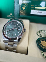Load image into Gallery viewer, Rolex Datejust 41mm 126300 2026 Green Oyster