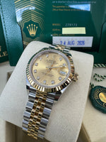 Load image into Gallery viewer, Rolex Datejust 28mm 279173 2026 Champagne Diamond Dial Jubilee