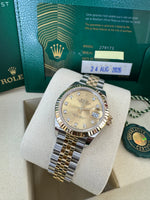 Load image into Gallery viewer, Rolex Datejust 28mm 279173 2026 Champagne Diamond Dial Jubilee