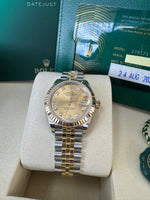 Load image into Gallery viewer, Rolex Datejust 28mm 279173 2026 Champagne Diamond Dial Jubilee