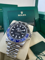 Load image into Gallery viewer, Rolex GMT-Master II "BatGirl" 2026 126710BLNR Jubilee WoodCard