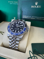 Load image into Gallery viewer, Rolex GMT-Master II "BatGirl" 2026 126710BLNR Jubilee WoodCard