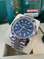 Load image into Gallery viewer, Rolex Datejust 41mm 126334 2026 Blue Index Dial Jubilee