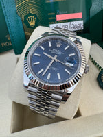 Load image into Gallery viewer, Rolex Datejust 41mm 126334 2026 Blue Index Dial Jubilee