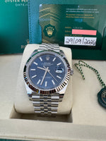 Load image into Gallery viewer, Rolex Datejust 41mm 126334 2026 Blue Index Dial Jubilee