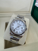 Load image into Gallery viewer, Rolex Datejust 36mm 116234 2020 White Roman Dial Oyster