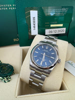 Load image into Gallery viewer, Rolex Oyster Perpetual 34mm 2020 Blue Dial 124200