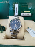 Load image into Gallery viewer, Rolex Oyster Perpetual 34mm 2020 Blue Dial 124200