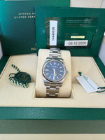 Load image into Gallery viewer, Rolex Oyster Perpetual 34mm 2020 Blue Dial 124200