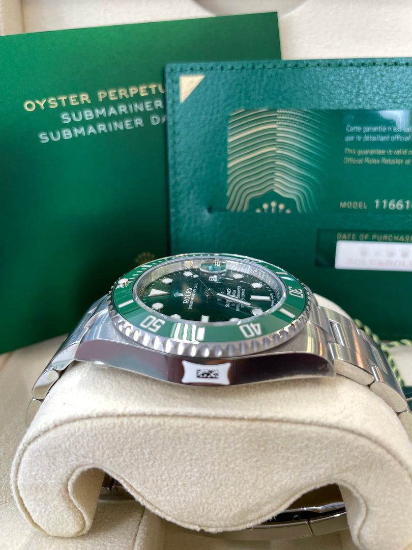 Rolex Submariner Date 116610LV Unworn Hulk Full Stickers