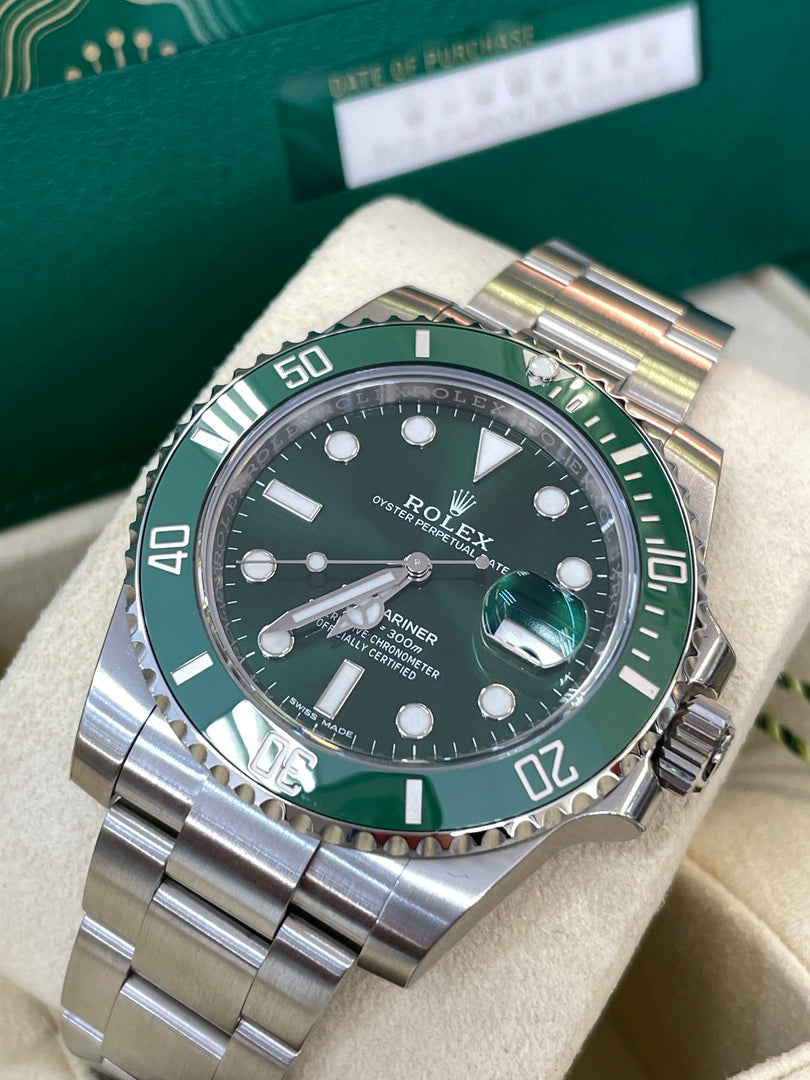 Rolex Submariner Date 116610LV Unworn Hulk Full Stickers