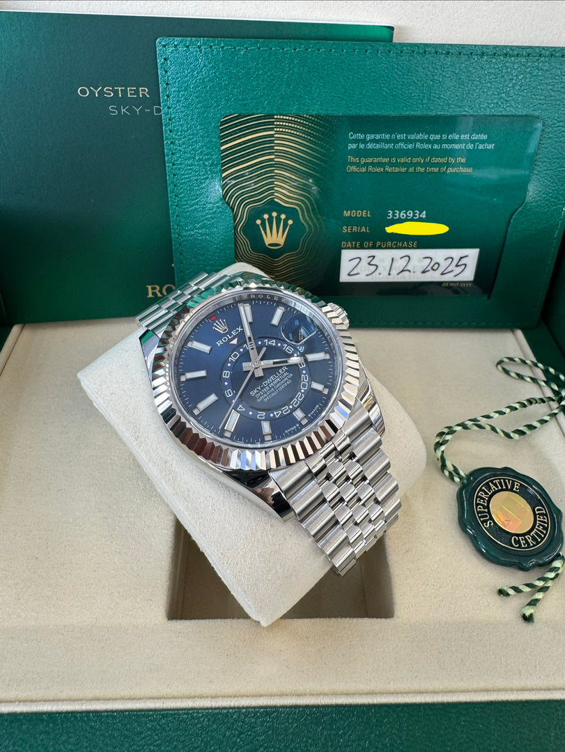 Rolex Sky-Dweller 336934 Blue Dial 2025 Jubilee
