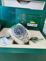 Load image into Gallery viewer, Rolex Datejust 41mm 126334 2021 Blue Diamond Dial Oyster