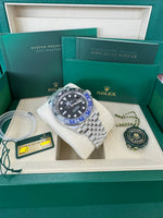 Load image into Gallery viewer, Rolex GMT-Master II "BatGirl" 2026 126710BLNR Jubilee New Wood Card