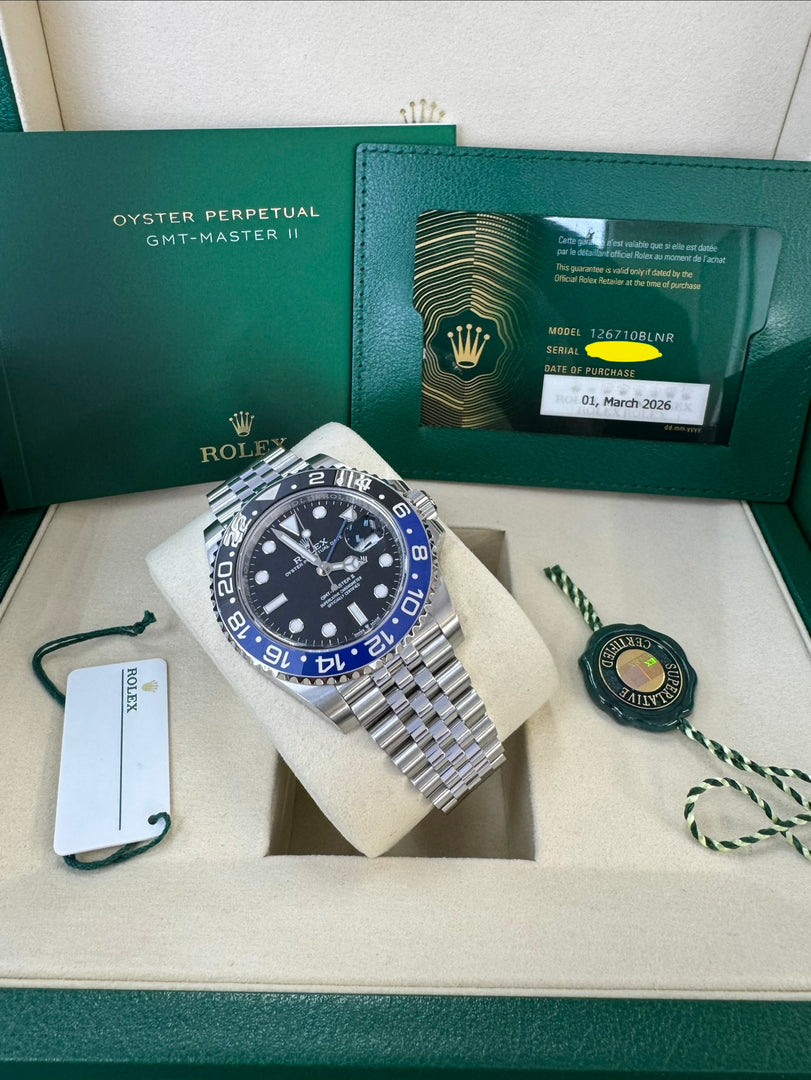 Rolex GMT-Master II "BatGirl" 2026 126710BLNR Jubilee