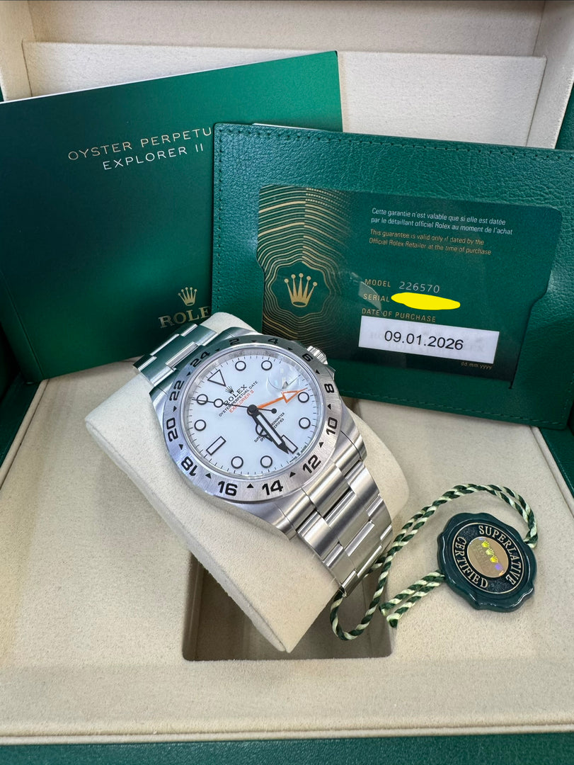 Rolex Explorer II 226570 2026 White Dial "Polar"
