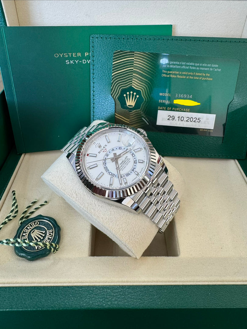 Rolex Sky-Dweller 336934 White Dial 2025 Jubilee