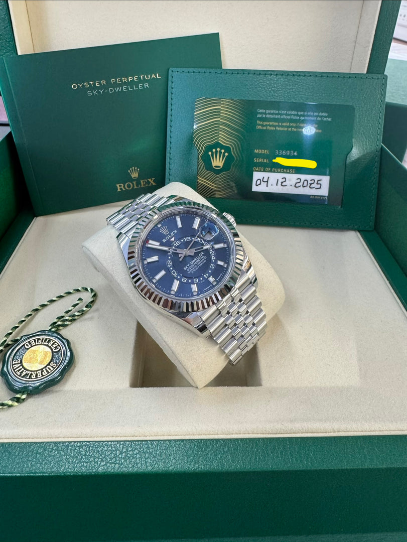 Rolex Sky-Dweller 336934 Blue Dial 2025 Jubilee