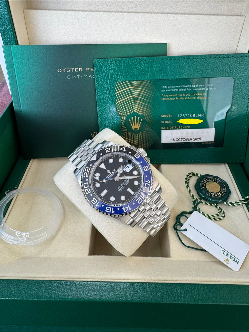 Rolex GMT-Master II "BatGirl" 2025 126710BLNR Jubilee