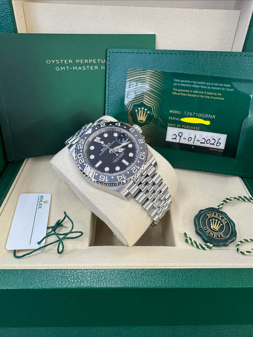 Rolex GMT-Master II "Bruce Wayne" 2026 126710GRNR Jubilee