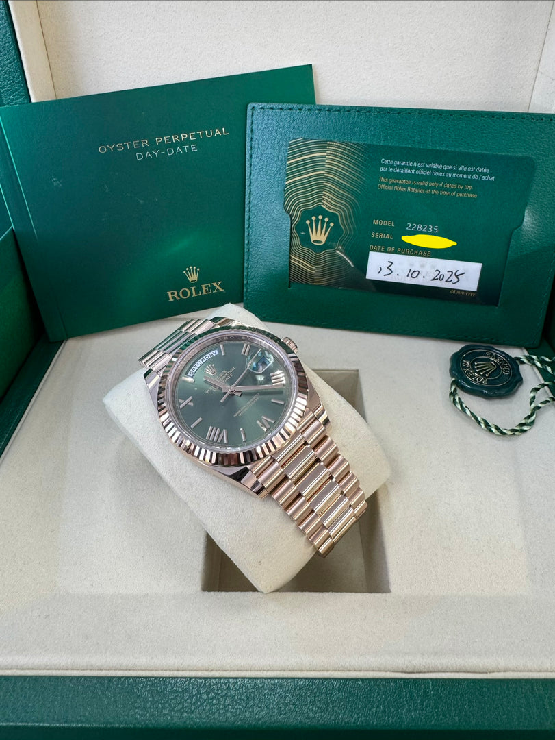 Rolex Day-Date 40 Olive Dial 228235 2025