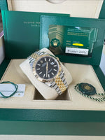 Load image into Gallery viewer, Rolex Datejust 41 Black Index Dial 126333 2024 Jubilee