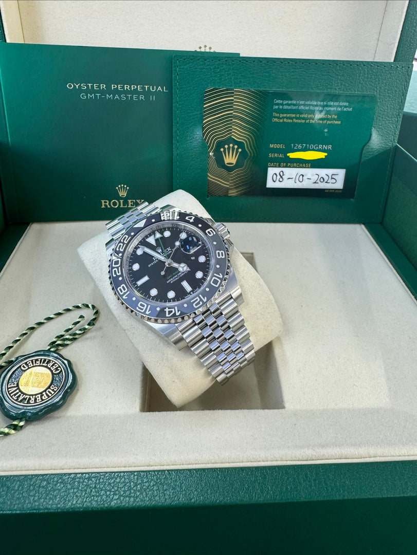 Rolex GMT-Master II "Bruce Wayne" 2025 126710GRNR Jubilee