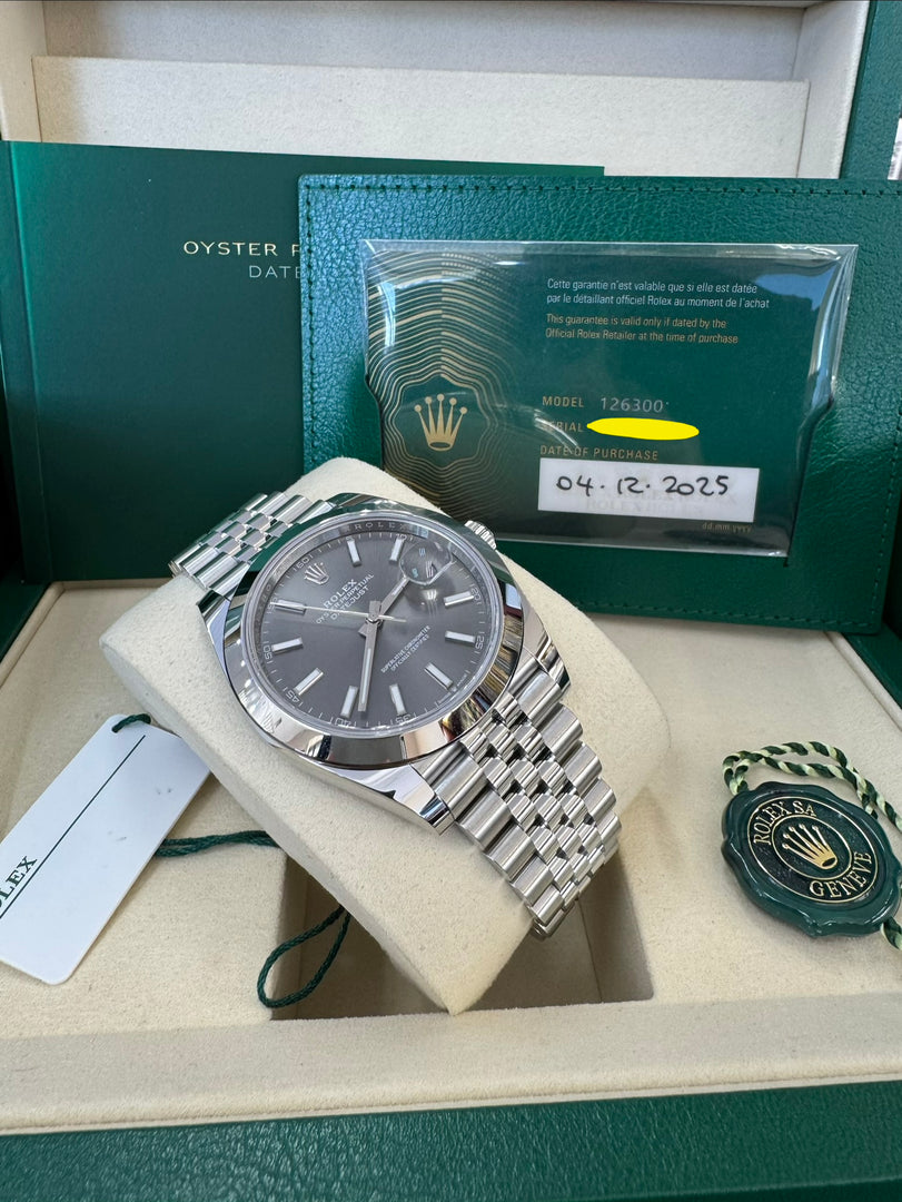 Rolex Datejust 41mm 126300 2025 Rhodium Jubilee
