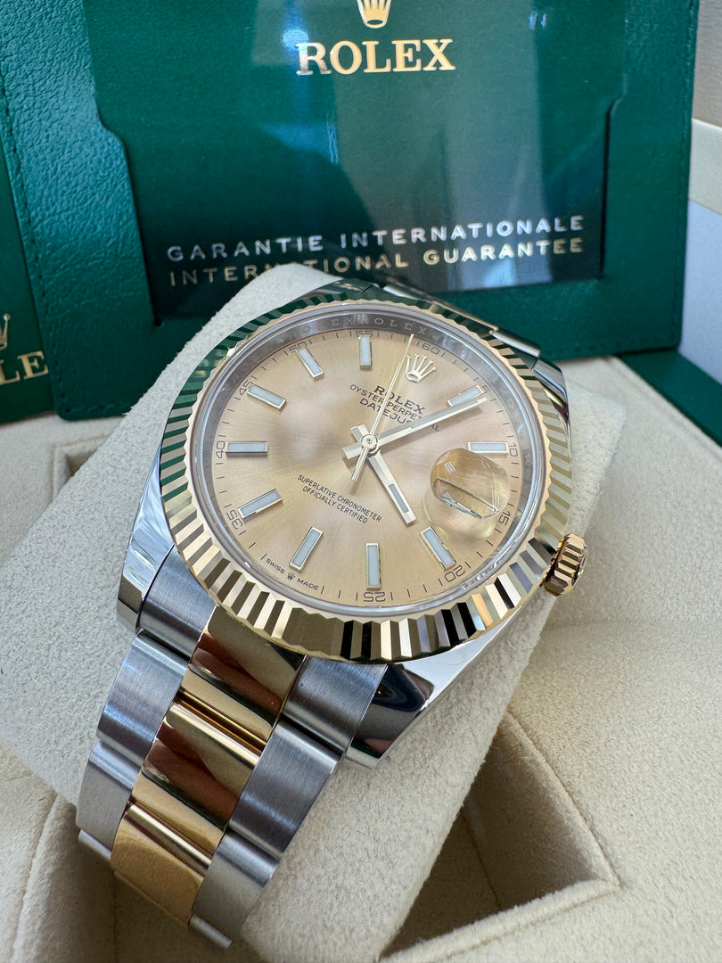 Rolex Datejust 41 Champagne Dial 126333 2024 Oyster