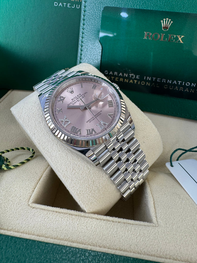 Rolex Datejust 36mm 126234 2024 Pink 6&9 Diamond Dial Jubilee
